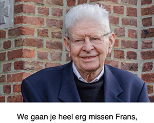 Met veel verdriet melden we…